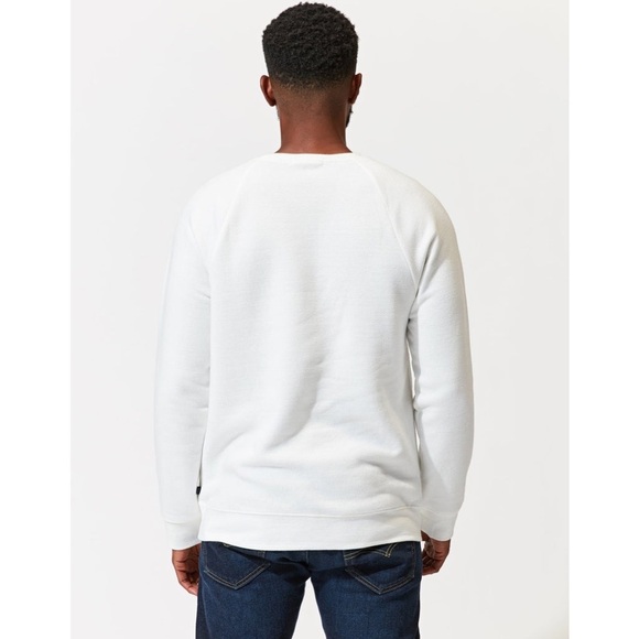 Threads 4 Thought Triblend White Long Sleeve Raglan Sweatshirt, Size L, NWT - Picture 6 of 9